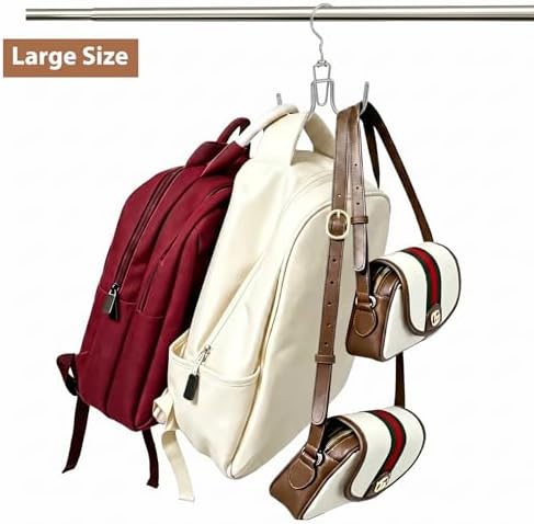 6 Pcs Heavy Duty Purse Organizer for Closet Stackable Purse Hangers - Image 6
