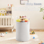 Artfeel Laundry Basket,Woven Cotton Rope Laundry Hamper,40L for Decorative Storage of Dirty Clothes,Toys and Blankets in Bathroom,Baby Room and Living Room - Image 4