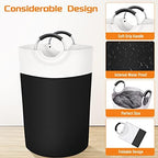 BlissTotes 75L Laundry Basket, Freestanding Collapsible Hamper, Black - Image 3