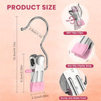 30 Pack Pants Hangers with Clips,Legging & Jean Hangers for Closet Hanging - Image 7