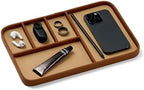 Nordik Leather Valet Tray - Large EDC Tray - Sand Brown 11.8 x 7.9 in by NordikByDesign