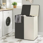 WOWLIVE Double Laundry Hamper with Lid, 154L Large Laundry Basket Organizer - Image 7