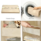 GRANNY SAYS 3-Shelf Hanging Closet Organizer, Foldable Storage, Khaki | 33 lb Capacity, No-Sag Support, Keeps Clothes Neat, Folds Flat, Fits RV, Dorm & Small Closets, 2 Pack - Image 5