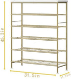 SUOERNUO 6 Tier Shoe Rack Organizer for Closet Shoe Storage for Entryway - Image 6