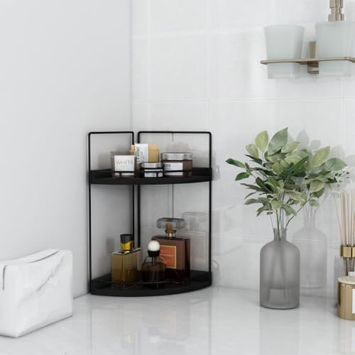 Dorhors Corner Bathroom Counter Organizer,Vanity Countertop Storage Shelf - Image 5