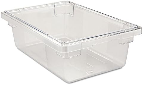 Rubbermaid Commercial Products Polycarbonate Food Storage Box/Tote, 3.5 Gallon, Clear, for Restaurant/Kitchen/Cafeteria by RubbermaidCommercialProducts