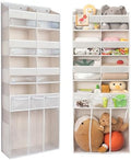 Extra Large Over The Door Organizer with Clear Pockets - 8 Compartments & XL Bottom Storage, Heavy-Duty Hanging Organizer for Bathroom, Bedroom, Closet (57 Inch Height). by EZVERY
