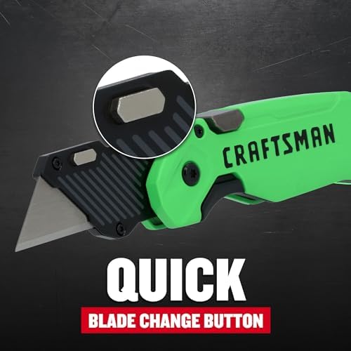 CRAFTSMAN High-Visibility Folding Utility Knife with 1 Blade (CMHT10352) - Image 3