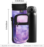 Nuovoware Water Bottle Carrier Bag, 25oz/32oz, StarrySky Purple - Image 4