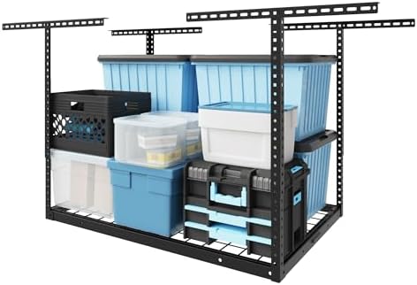 FLEXIMOUNTS 2x3 Overhead Garage Ceiling Storage Rack Organization, Black by FLEXIMOUNTS