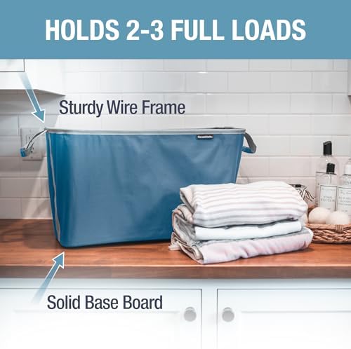 Collapsible Laundry Basket - Denim/Shadow Gray(2PK) - Image 2