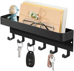 RELBRO Magnetic Key Holder for Fridge, Key Rack with Shelf, Black by RELBRO