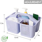 Tiawudi Portable Shower Caddy, Caddy Organizer with Handle, Plastic Shower Basket Hold Soap, Shampoo, Hair Supplies and Beauty Products, Cleaning Supplies Organizer for Home, Dorm, Shelf and Cabinet - Image 2