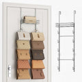 SWTYMIKI Over the Door Purse Organizer - Wall Mounted Handbag Organizer with 10 Hooks and Metal Basket, Hanging Purse Storage Rack Holds up to 10 Bags, Bag Rack Can Use As 1/2 Part, for Door, Closet by SwtyMiki-TidyHomeSweetLife