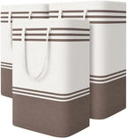 TranquilRelax 3-Pack Laundry Basket, Laundry Hamper, Khaki-88L by Unknown