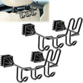 Hard Hat Holder for Truck Car Helmet Organizer, Triple Hooks, Black, 2 Pcs by Clickhere