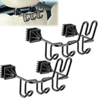 Hard Hat Holder for Truck Car Helmet Organizer, Triple Hooks, Black, 2 Pcs by Clickhere