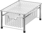 Simple Houseware Stackable Basket Drawer, Chrome by SimpleHouseware