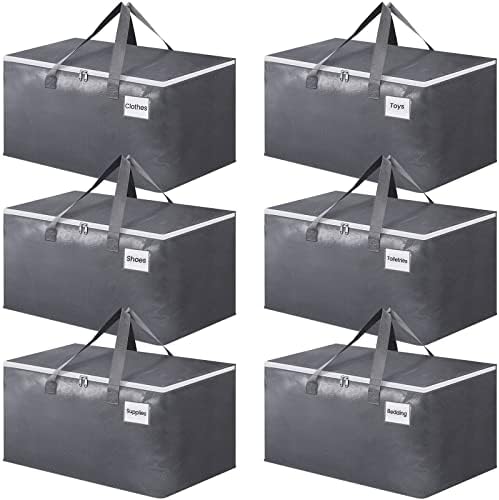 BlissTotes Large Moving Bags, Storage Bags, 76L-6 Pack by BlissTotes