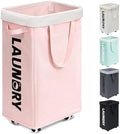 Goodpick 75L Laundry Hamper with Wheels, Dorm Room Essentials for Girls by Goodpick