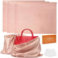 3Pack Drawstring Dust Bags for Handbags Silk Purses by GDBEH