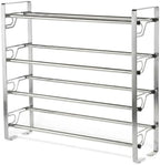 4-Tier Free-Standing Shoe Rack, Large Capacity, Space-Saving Organizer by USTECH