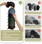 2 Pack Wooden Hat Rack, Each Holds 11 Baseball Caps, Adhesive/Screw Mount - Image 2