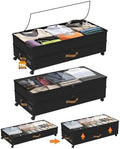 75L 2 Pack Adjustable Under Bed Storage with Wheels by Unknown