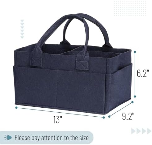 Mr. Pen- Baby Diaper Caddy Organizer, Navy Blue - Image 2