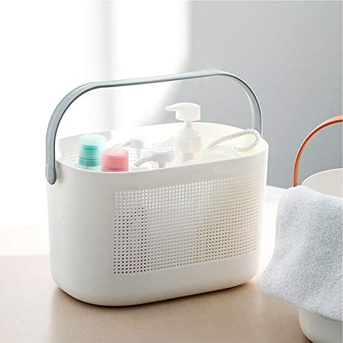 Plastic Portable Shower Caddy Basket, Storage Organizer, Grey, 2 Pack - Image 5