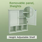 TaoHFE Green Medicine Cabinet,Bathroom Wall Cabinet with 2 Door - Image 4