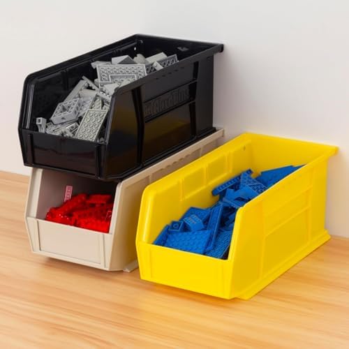 Akro-Mils 30230 AkroBins Plastic Storage Bins, 11"x5"x5", Black, 12-Pack - Image 2