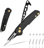 Folding Utility Knife with Blade Storage Pocket Knife Clips 11# Blade by Unknown