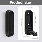Foldable Wall Hook, Black, 4 Pack, Screw Mounted, Heavy Duty Coat Hooks - Image 3