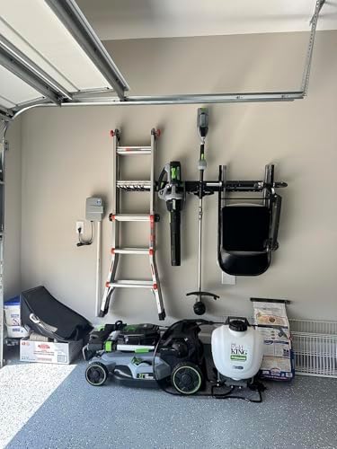 TIDYME Garage Tool Organizer Wall Mount, 48", 3 Racks 6 Hooks, 300 lbs - Image 4
