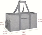 Extra Large Utility Tote Bag - Reusable Grocery Bags Foldable Heavy Duty - Image 2