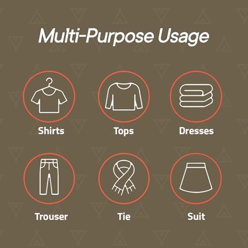 Campior Space Saving Pants Hangers 2 Pack, 6 Layer Jeans Hangers and Closet Organizer for Jeans, Scarves, & Skirts, Multi-Layer Hanger with Anti-Slip Stopper, Heavy-Duty S-Type Stainless Steel, Gray - Image 4