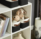 DECOMOMO Narrow Storage Bins, Small Storage Baskets for Shelves 4 Pack - Image 6