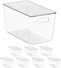 Sorbus Clear Storage Bins with Lids for Kitchen (Extra Large, 8 Pack) by Sorbus