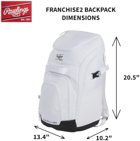 Rawlings | Franchise 2.0 Player's Backpack | Baseball & Softball | Multiple Colors - Image 3