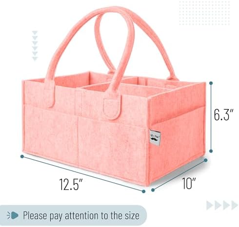 Mr. Pen- Baby Diaper Caddy Organizer, Pink - Image 2