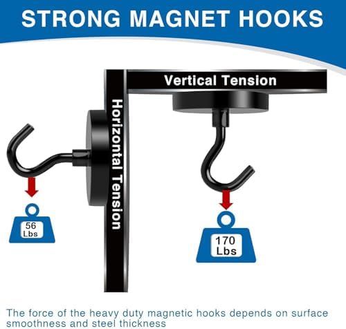 LOVIMAG Magnetic Hooks for Cruise Essentials 2026 Cabins Door 25 P - 170LBS - Image 3