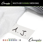Champion Sports Mesh Equipment Bag – Heavy-Duty Nylon Drawstring Bag with Lock & ID Tag, Breathable Storage Sack for Balls, Swim Gear, Laundry & Toys, Multiple Sizes & Colors - Image 2