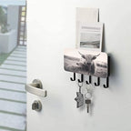 Burbuja Highland Cow Key Holder with 5 Key Hooks, Self Adhesive Wall Mounted Key Racks Mail Storage Organizer for Entryway, Home Decor - Image 5