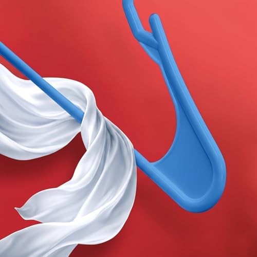 Utopia Home Plastic Hangers 30 Pack – Space Saving Clothes Hanger Blue | Durable & strong | Closet organizer & storage | Ideal for apartments, dorms & stocking stuffers - Image 6