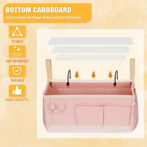 Lilithye Bedside Caddy, Bedside Storage Bag Hanging Organizer for Bunk Bed - Image 6