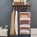GRANNY SAYS 3-Shelf Hanging Closet Organizer, Foldable Storage, Pink | 33 lb Capacity, No-Sag Support, Keeps Clothes Neat, Folds Flat, Fits RV, Dorm & Small Closets - Image 4