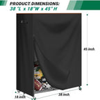 Garage Sports Equipment Organizer Cover,Waterproof 420D Oxford Protective Outdoor Indoor Sports Equipment Storage Rack Dust Cover 38"L x 18"W x 45"H (Only Cover) - Image 2