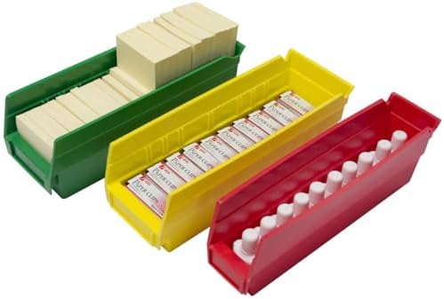 Akro-Mils 30120 Heavy Duty Plastic Shelf Bins, 12"x 4"x 4", Green, 24-Pack - Image 6