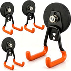 MUTUACTOR Updated Strong Magnetic Hooks,4PCS Scratch-Resistant Heavy Duty Garage Magnet Hook,20lbs Powerful Storage Tool Hooks for Organizing Cordless Impact Drivers,Garden Shovel Tool Box by MUTUACTOR